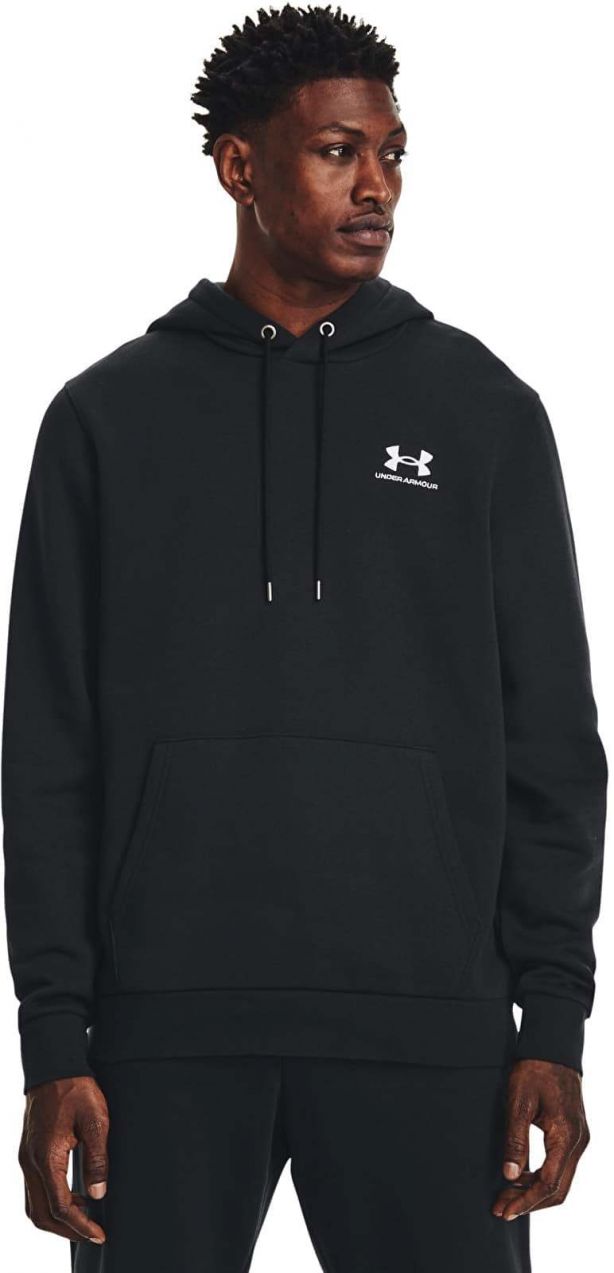Mikina Under Armour Essential Fleece Hoodie Black/ White XS