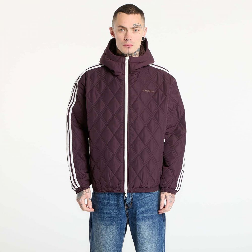 Bunda adidas x Wales Bonner Quilted Jacket Shadow Maroon/ Yellow S