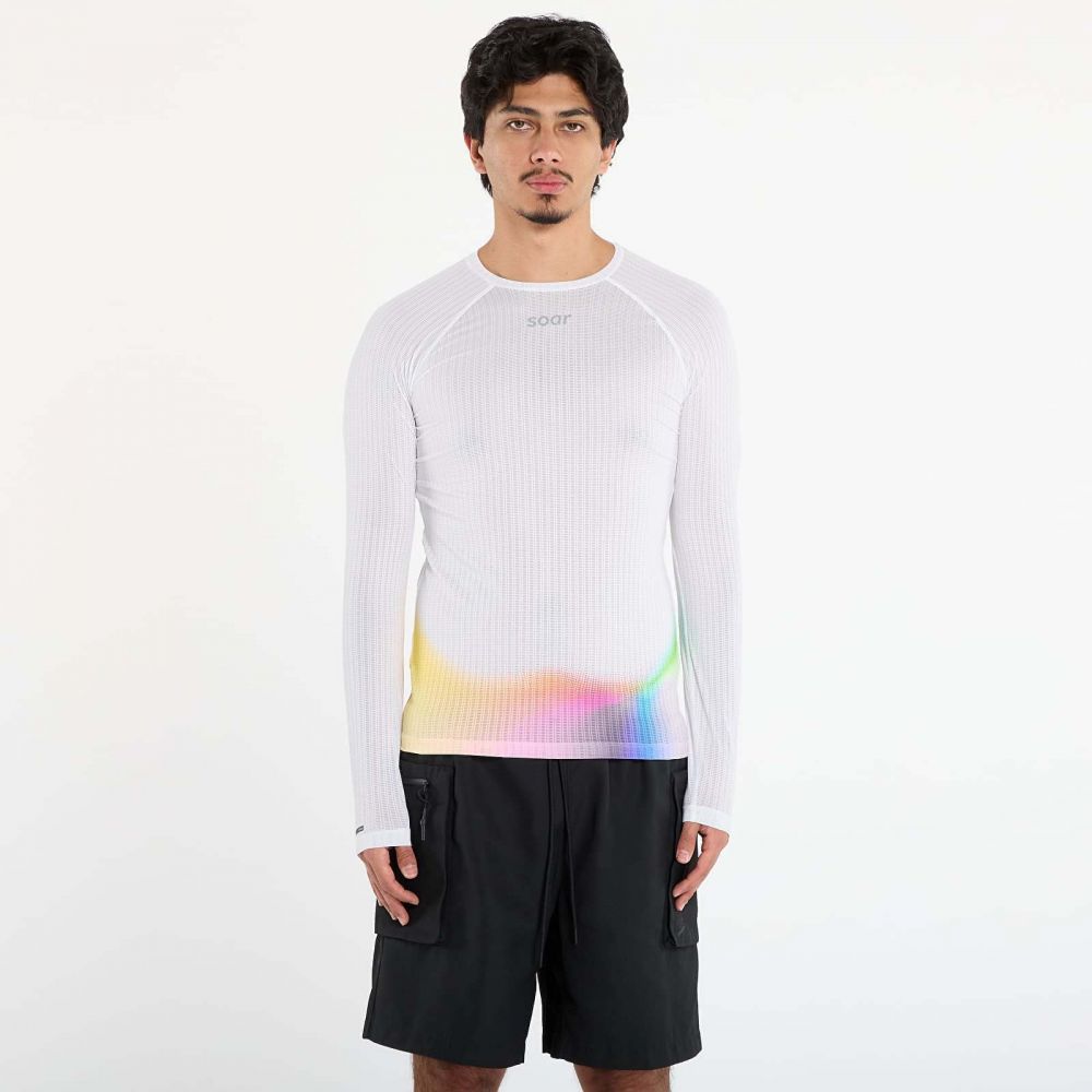 Tričko SOAR Race Base White/ Summer Rainbow S