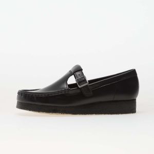 Tenisky Clarks Originals Wallabee T Bar Blk HiShine Lea EUR 39