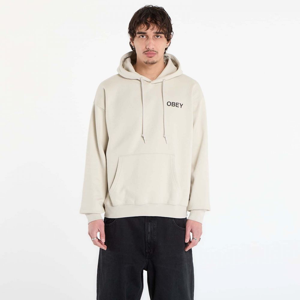 Mikina OBEY Doberman Pullover Hood Moonstruck M