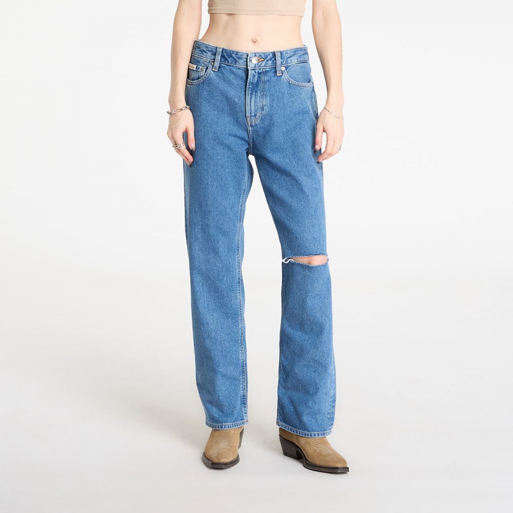 Džínsy Calvin Klein Jeans Eu 90S Straight Short Jeans Blue 25