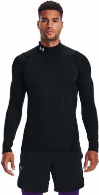 Tričko Under Armour Cg Armour Fitted Mock Black/ White M