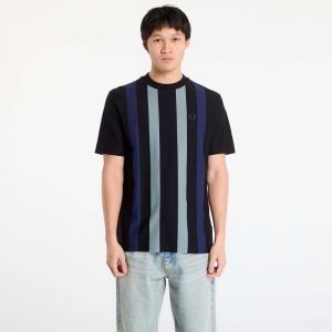 Tričko FRED PERRY Vertical Stripe T-Shirt Black S