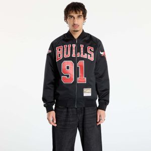 Bunda Mitchell & Ness NBA Maxxed Out Satin Jacket Bulls Dennis Rodman Black L