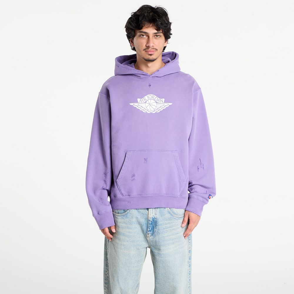 Mikina Jordan Rare Air Men's Fleece Pullover Hoodie Purple Earth S