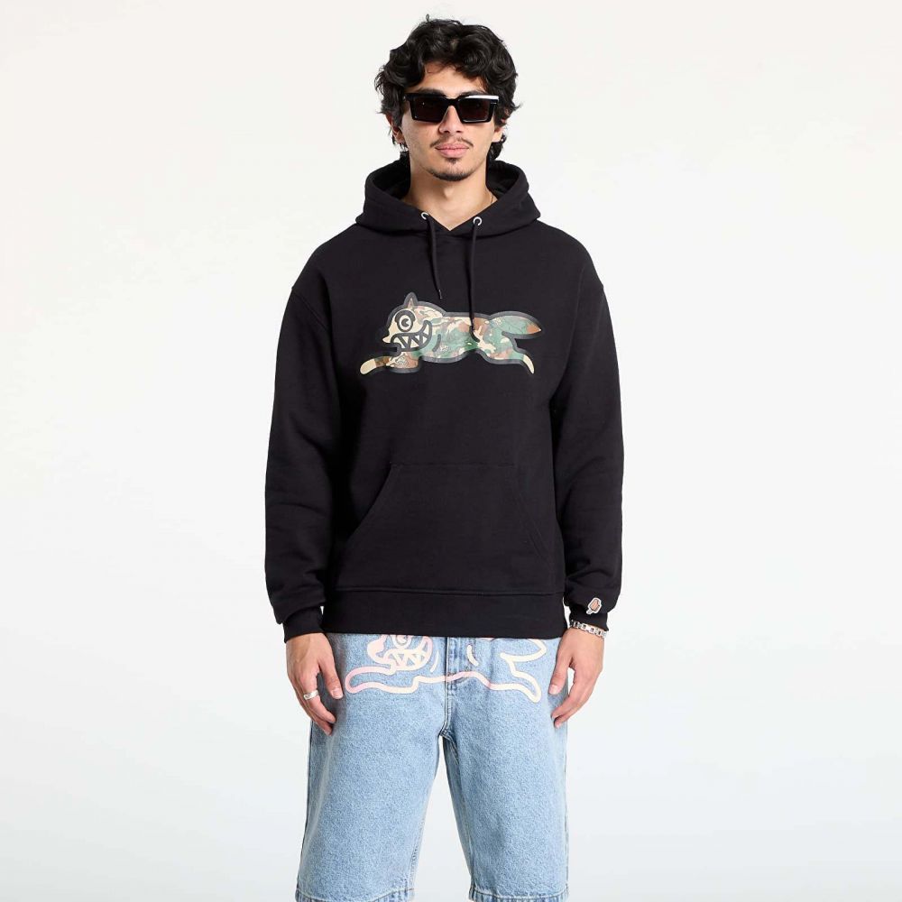 Mikina Billionaire Boys Club Icecream Woodland Camo Running Dog Popover Hood Black S