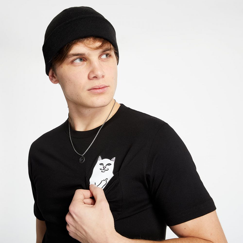 Tričko RIPNDIP Lord Nermal Pocket Tee Black S