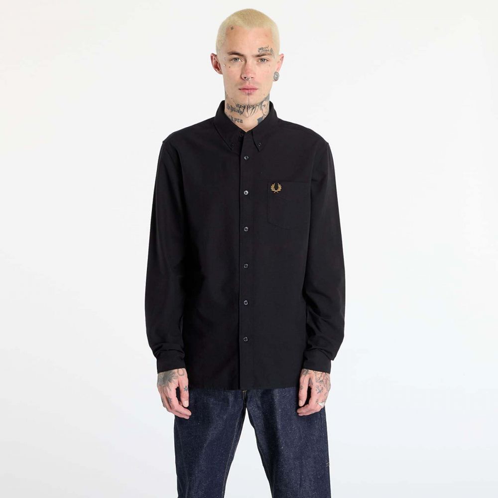 Košeľa FRED PERRY Oxford Shirt Black S