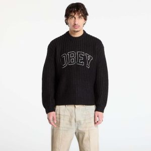 Sveter OBEY Collegiate Sweater Black Multi L