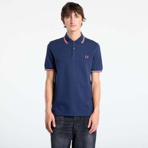 Tričko FRED PERRY Twin Tipped Fred Perry Shirt Tnsblu/ Slkp/ Flam M