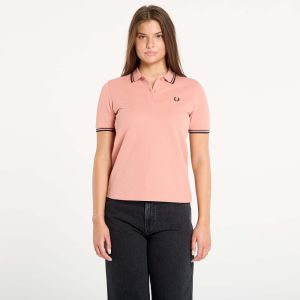 Tričko FRED PERRY Twin Tipped Shirt Blossom Pink/ Anchor Grey/ Black 40