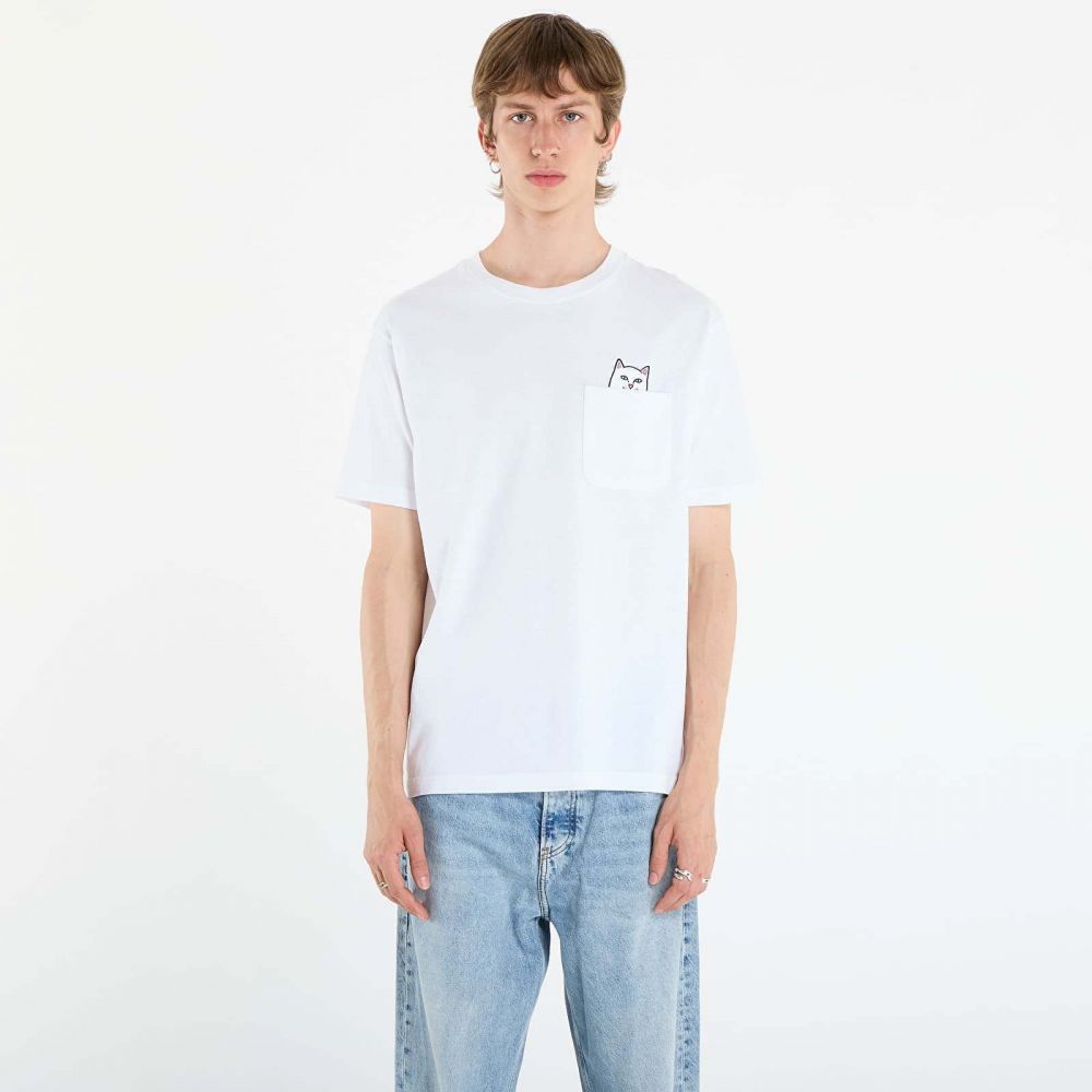 Tričko RIPNDIP Lord Nermal Pocket Tee White L