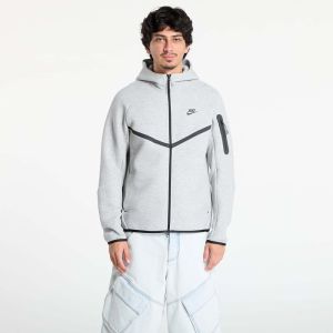 Mikina Nike Tech Men's Fleece Windrunner Full-Zip Jacket Dk Grey Heather/ Black XS