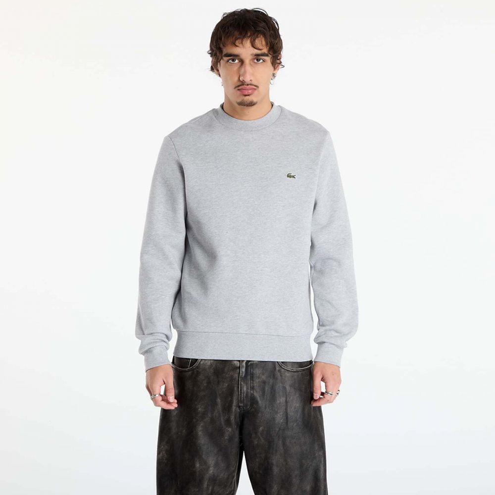 Mikina LACOSTE Men's Sweatshirt Silver Chine XL