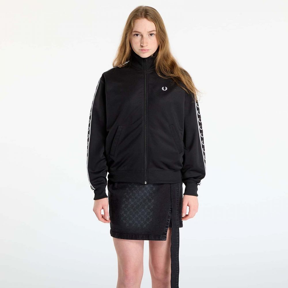Bunda FRED PERRY Taped Track Jacket Black 12