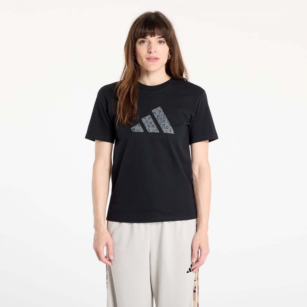 Tričko adidas W Animal Graphic T-shirt Black L