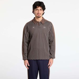 Tričko Puma x JJJJOUND T7 Longsleeve Polo Chocolate L