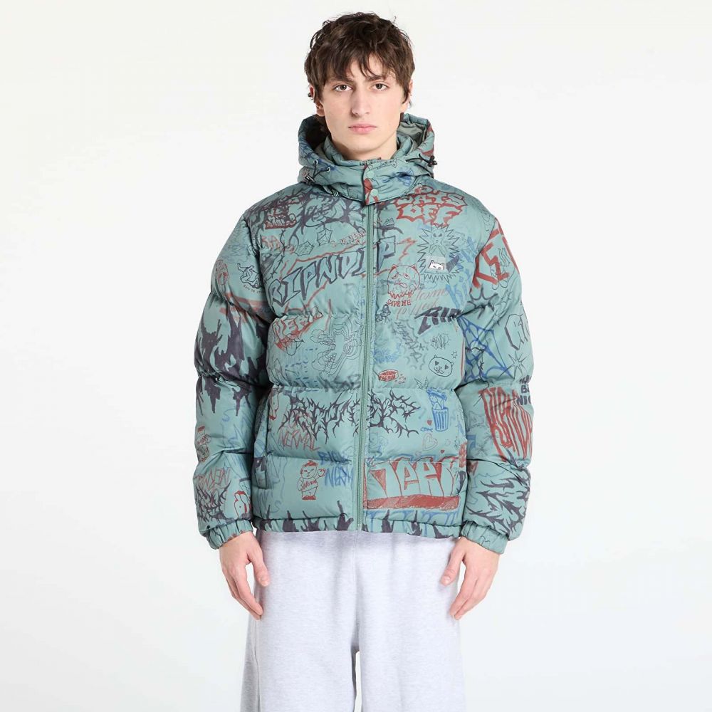 Bunda RIPNDIP Marker Puffer Jacket Black/ Charcoal M