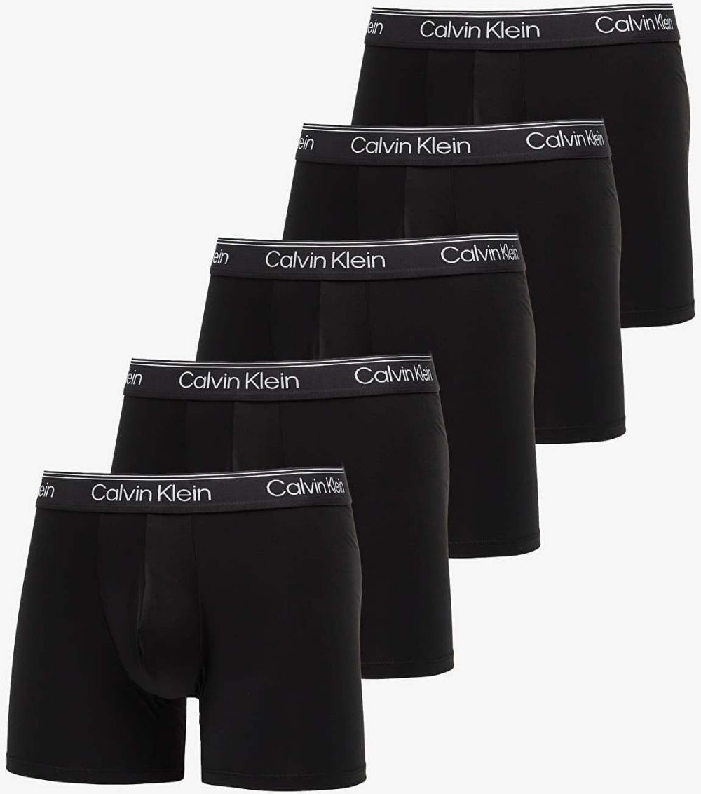 Boxerky Calvin Klein Microfiber Stretch Boxer Brief 5-Pack Black L