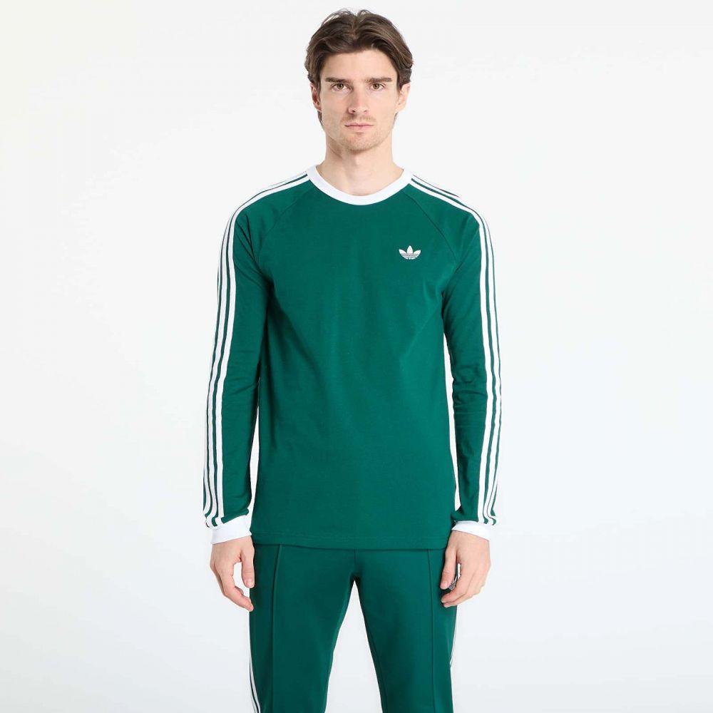 Tričko adidas 3S Ls Tee Collegiate Green XXL