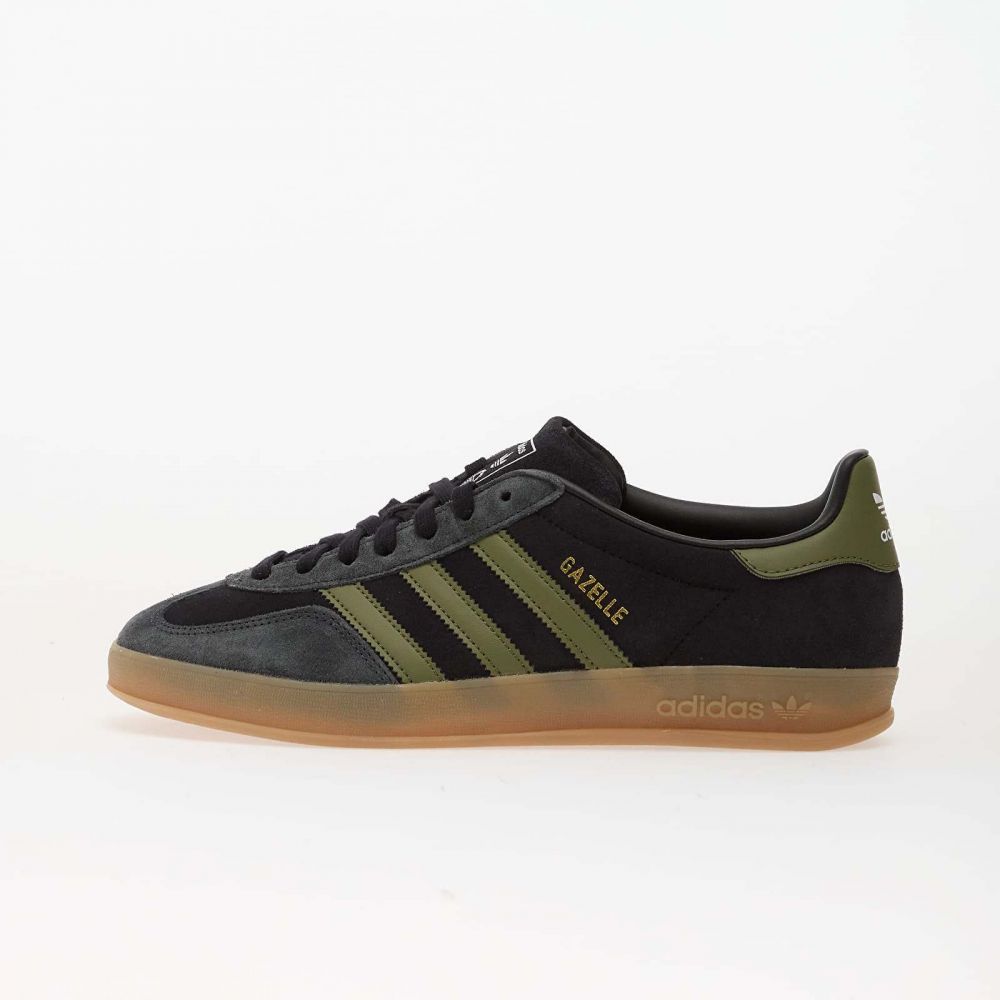 Tenisky adidas Gazelle Indoor Core Black/ Focus Olive/ Carbon EUR 40 2/3