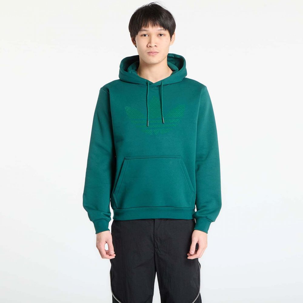 Mikina adidas Monogram Hoodie Collegiate Green S
