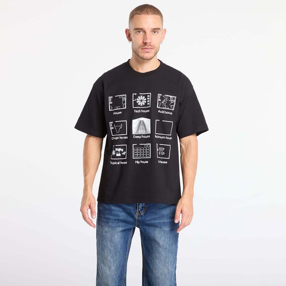 Tričko PLEASURES House Blend T-Shirt Black L