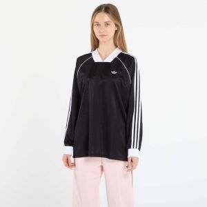 Tričko adidas 3S Jaquard Ls Black L