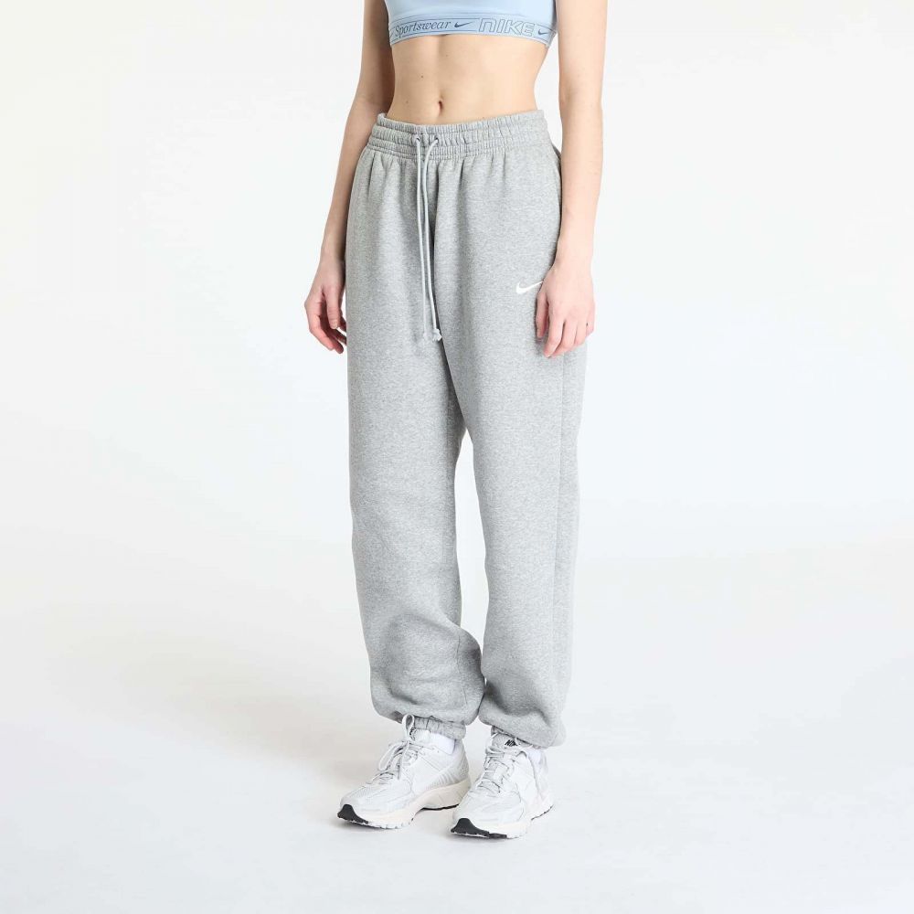 Tepláky Nike Sportswear Phoenix Fleece Women's High-Waisted Oversized Sweatpants Dark Grey Heather/ Sail XXL