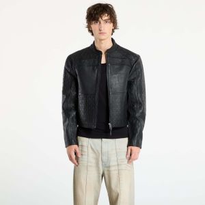 Bunda Daily Paper Structured Leather Jacket Black M