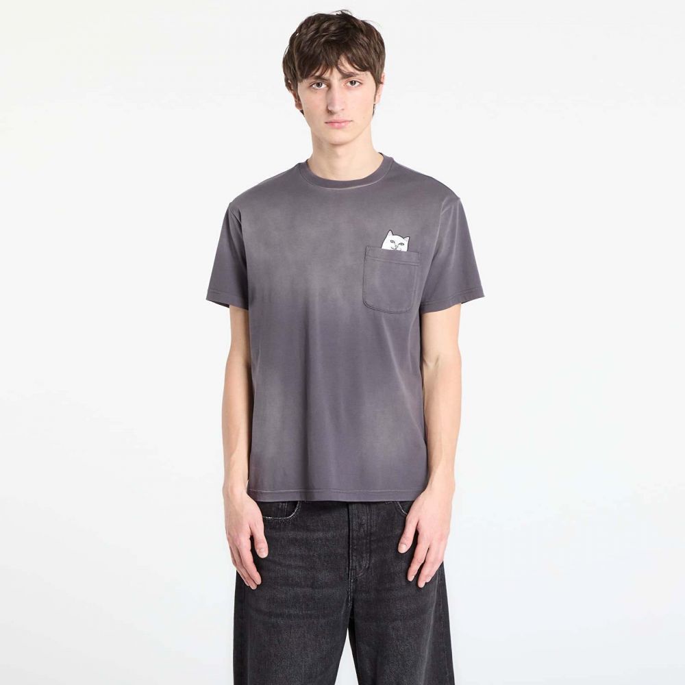 Tričko RIPNDIP Lord Nermal Pocket Tee Charcoal Vintage Wash M