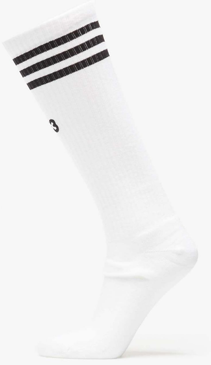 Ponožky Y-3 Stripes High Socks White L