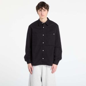Košeľa Calvin Klein Jeans Ls Cotton Twill Rela Shirt Black S