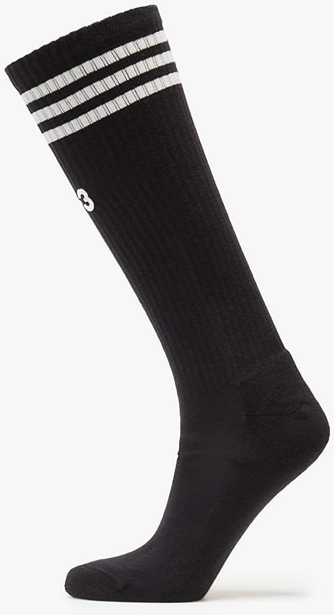Ponožky Y-3 Stripes High Socks Black L