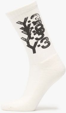 Ponožky Y-3 Graphic Crew Socks Chalk White M