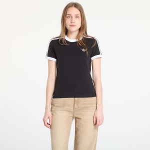 Tričko adidas 3S Tee Slim Black/ White XS