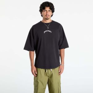 Tričko Palm Angels Back Curved Logo Over Tee Black/ Off White M