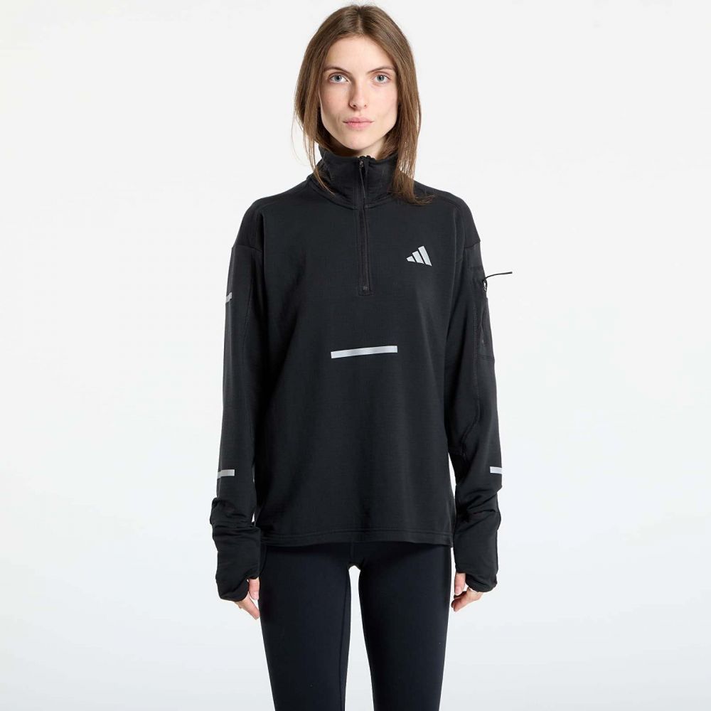 Mikina adidas Adi365 Running CLIMAWARM+ Half-Zip Black M