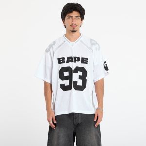 Tričko A BATHING APE Line Camo Jacquard Relaxed Fit Football Jersey White L