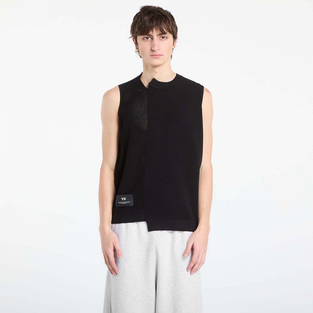 Vesta Y-3 Gfx Knitted Vest Black XL
