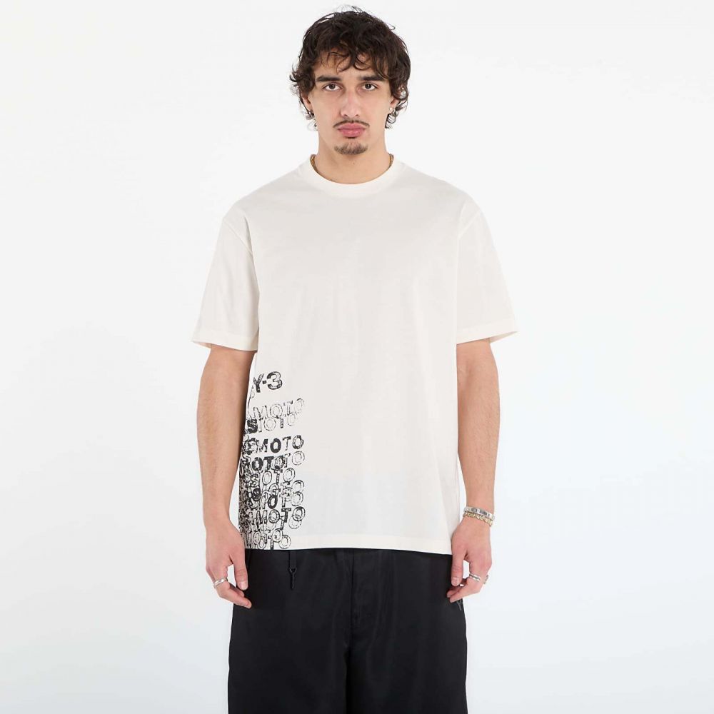 Tričko Y-3 Gfx Short Sleeve T-Shirt Chalk White M