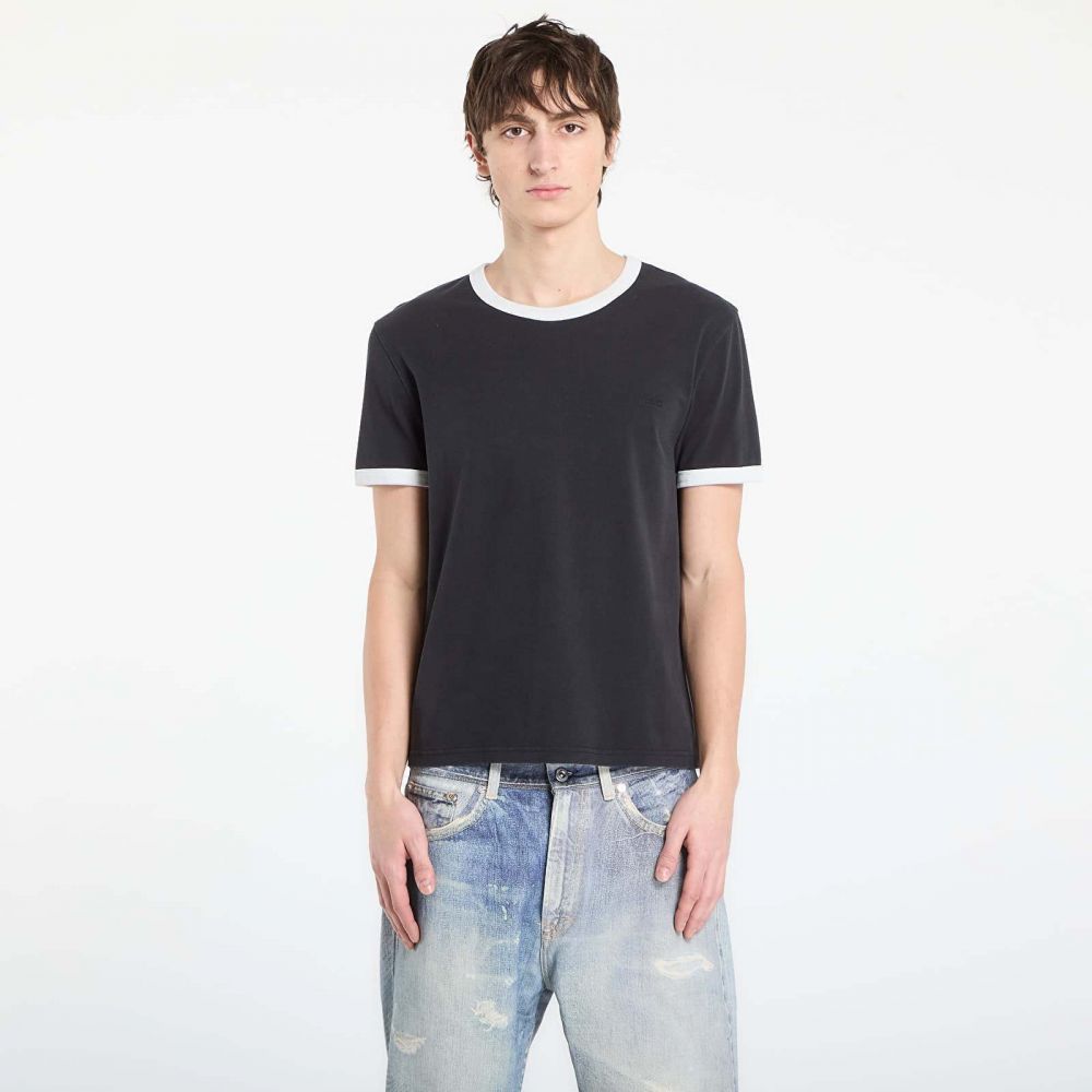 Tričko A.P.C. Short-Sleeved Contrast T-Shirt Black L