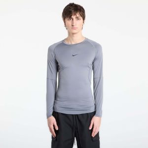 Tričko Nike Pro Men's Dri-FIT Tight Long-Sleeve Fitness Top Smoke Grey/ Black XL