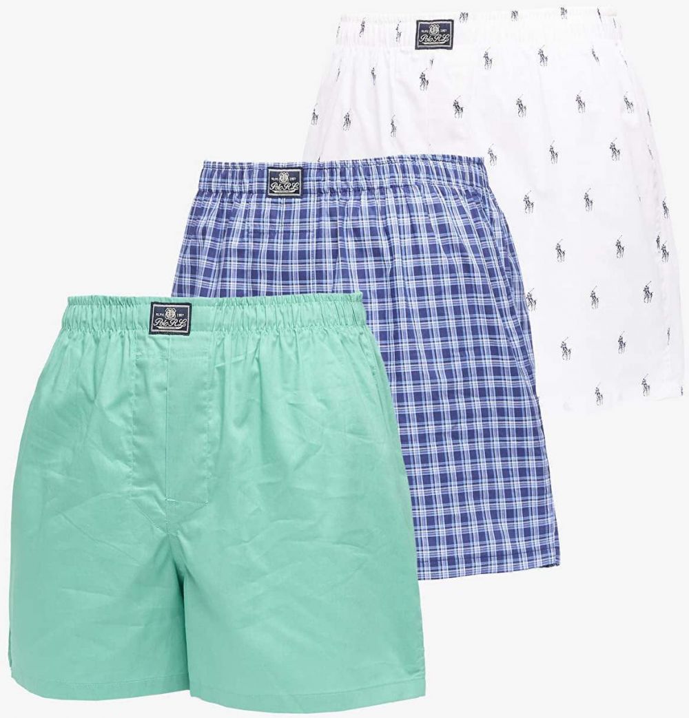 Trenírky Ralph Lauren Open Boxer 3-Pack Multicolor XL