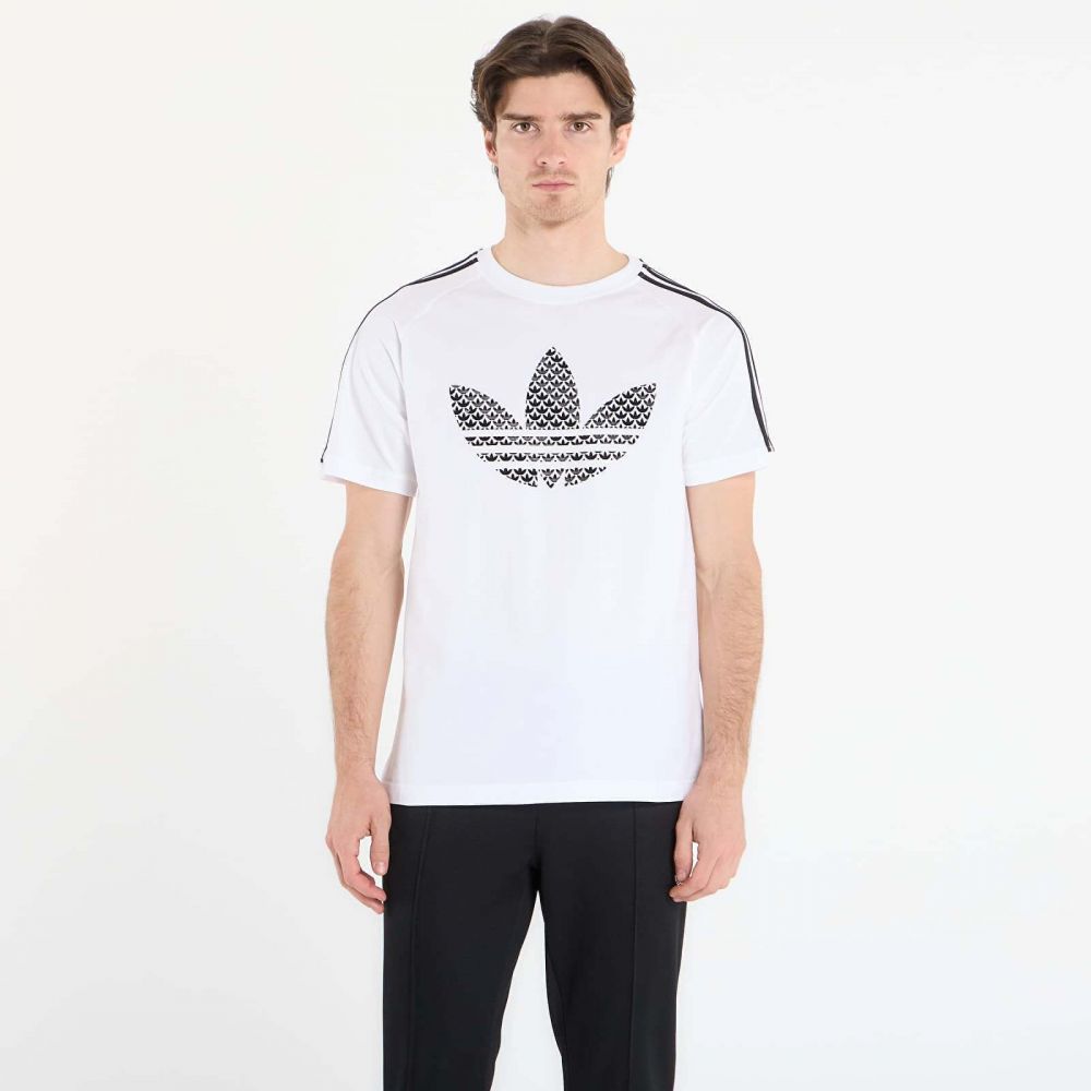 Tričko adidas Monogram Infill 3S T-Shirt White M