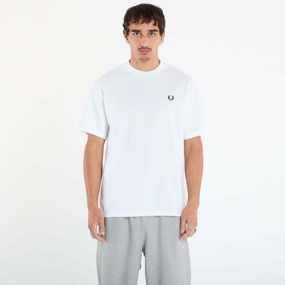 Tričko FRED PERRY Relaxed T-Shirt White XXL