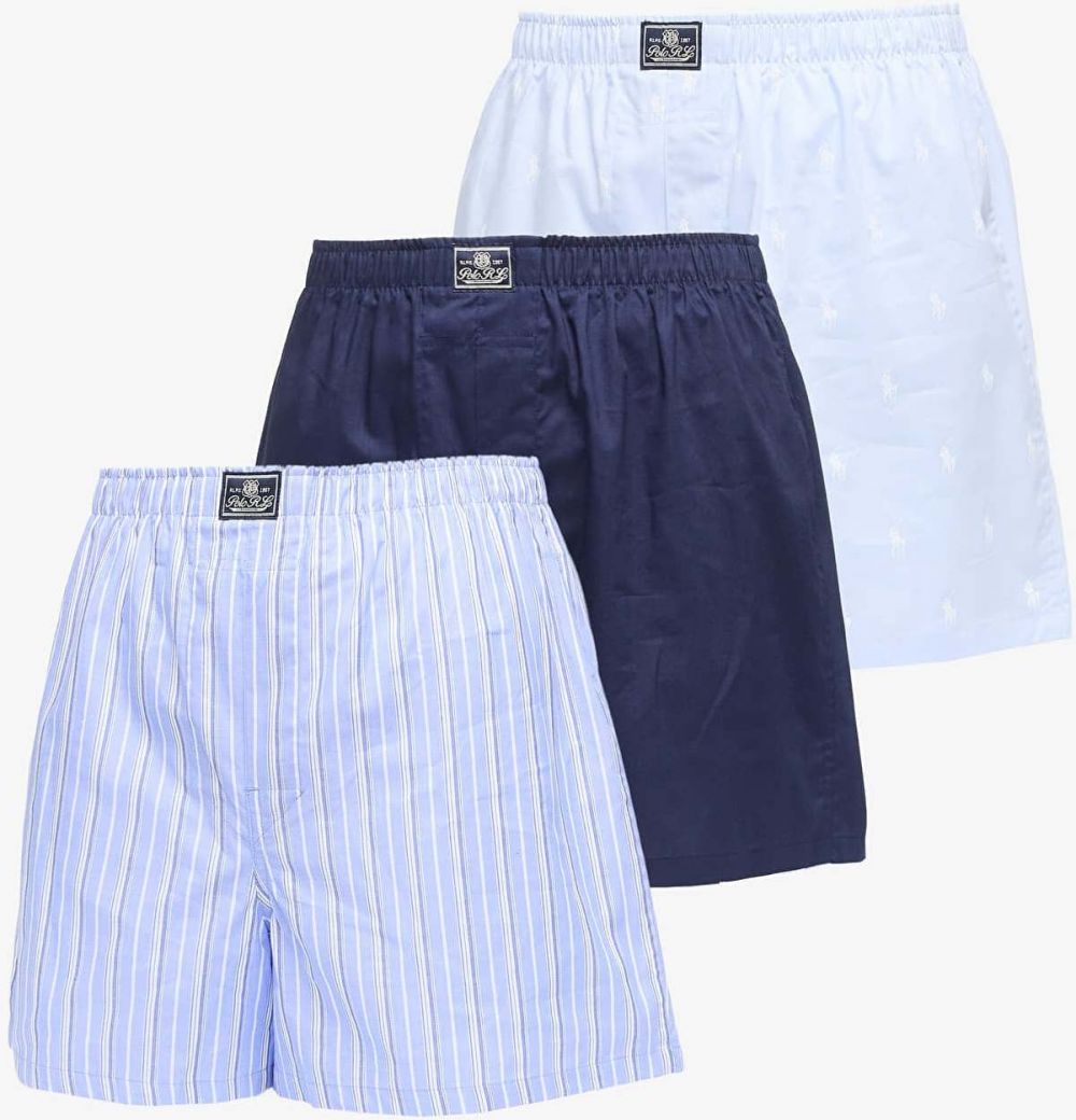 Trenírky Ralph Lauren Open Boxer 3-Pack Multicolor XL