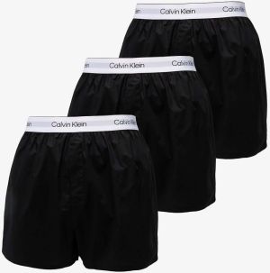 Trenírky Calvin Klein Boxer Slim 3-Pack Black S