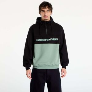 Mikina Horsefeathers Fulton Sweatshirt Black/ Iceberg Green L